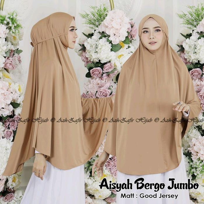 Jilbab Hijab Instan Bergo Khimar Aisyah Tali Jumbo Jersey