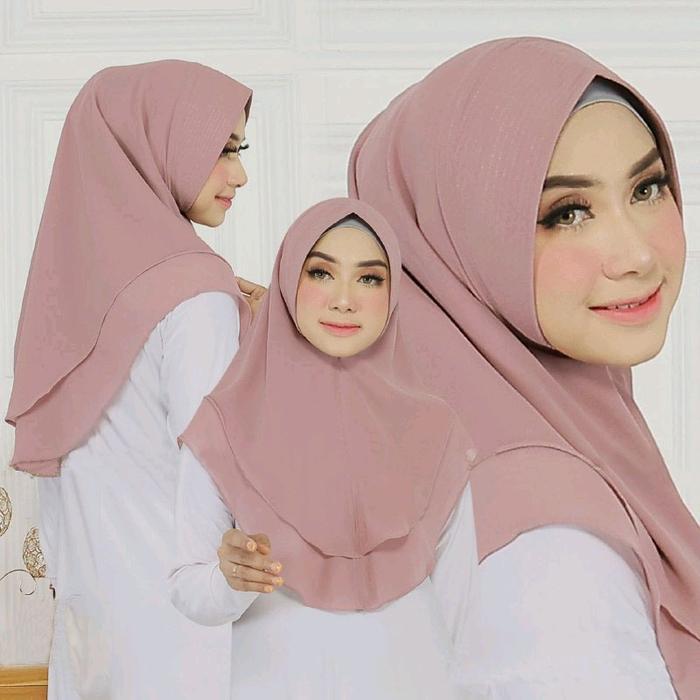 Hijab Pet Antem Ukuran Standar Kode SAFITRI Bahan Ceruty Babydoll Premium By Ory AjeZas Collection