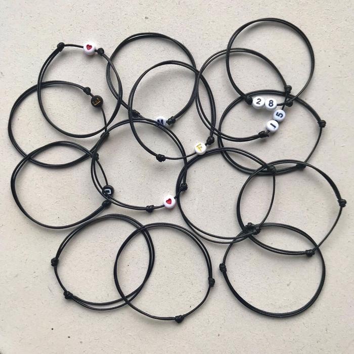 Gelang polos / Gelang tali polos / gelang tali kulit / gelang cowok / gelang cewek / gelang