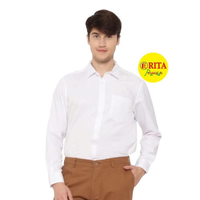 [ORIGINAL] Kemeja Putih Formal Lawell Pria Dewasa - RITA