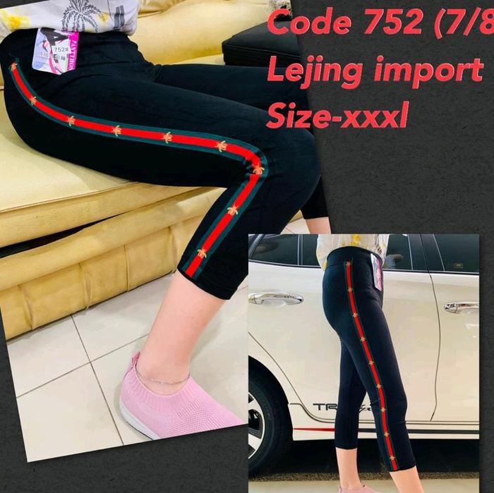 Celana leging Impor 7/8 by Pantyhose dan Polos Bahan dan List Tebal Nyman Streatch Legging Dewasa Ka