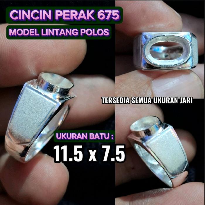 Ring cincin perak pria akik