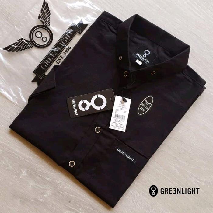 Greenlight Kemeja Pria Lengan Pendek Jumbo XXL XXXL XXXXL Kemeja Distro Jumbo dengan Desain Modern d