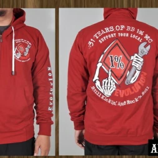 Sweater hoodie zipper 31Thn Anniv. BB1%MC