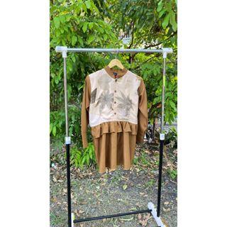 Blouse Ecoprint/Baju Ecoprint Cewek/Atasan Cewek/Ecoprint
