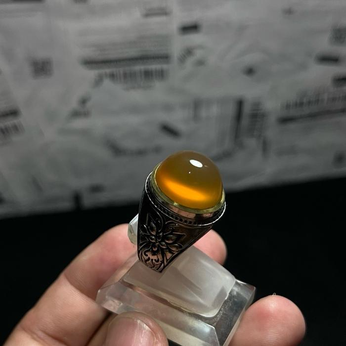 Cincin Batu Cempaka Solar Giwang kuning