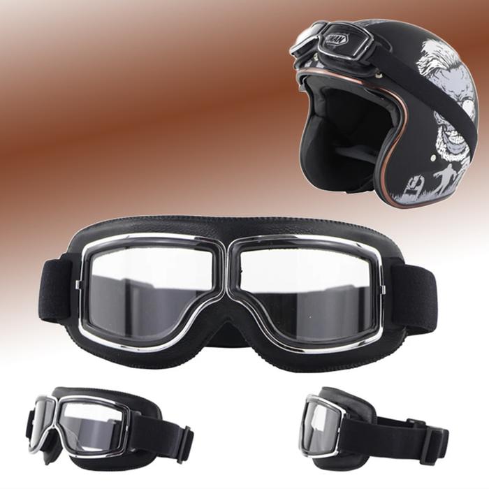 BEST-6 Goggle Helm Motor Retro Klasik - Gaya Vintage Biker Sejati