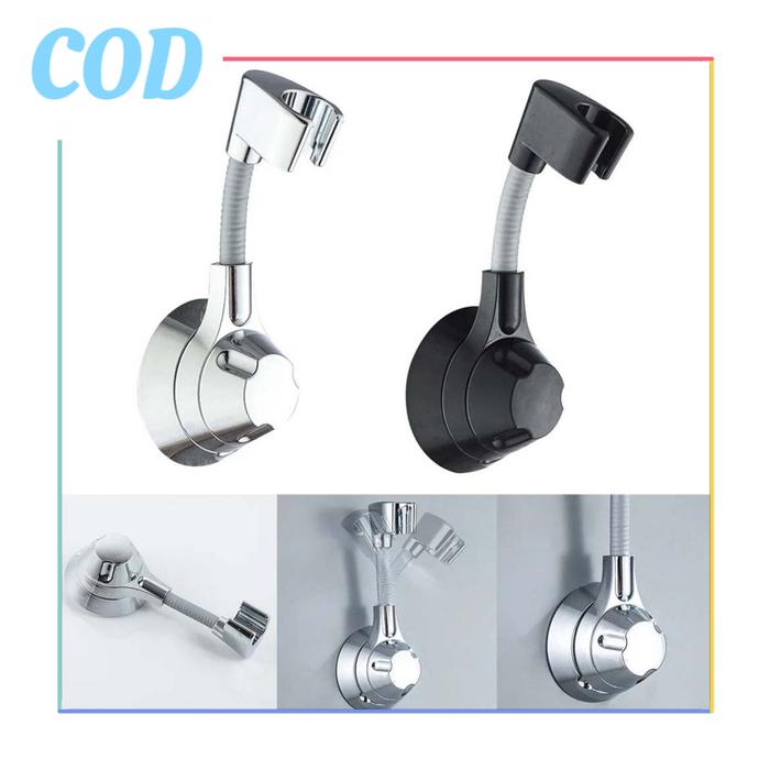 【Cod】Gantungan Shower Gantungan Shower Tempel Dinding Universal Shower Holder Bracket Shower Dudukan