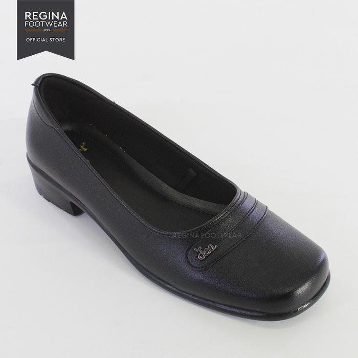 Regina Footwear Dea Sepatu Pantofel Kerja/Kantor Premium Wanita 2411-IKN 04 Hitam Size 36/40 Kulit S