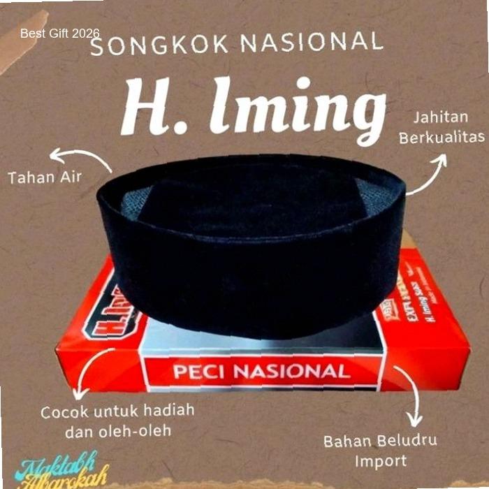 Peci H iming Original Muslim Songkok Kopiah Hitam | Hot Item