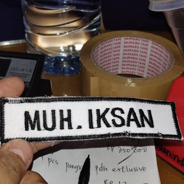 Nama bordiran / papan nama bordir/nama dada bordir