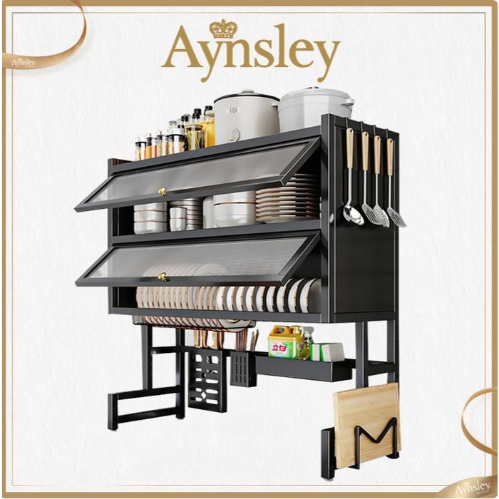 Aynsley-Rak Piring Wastafel Dengan Kabinet Rak Wastafel Cuci Piring Rak Piring Stainless Steel Rak D