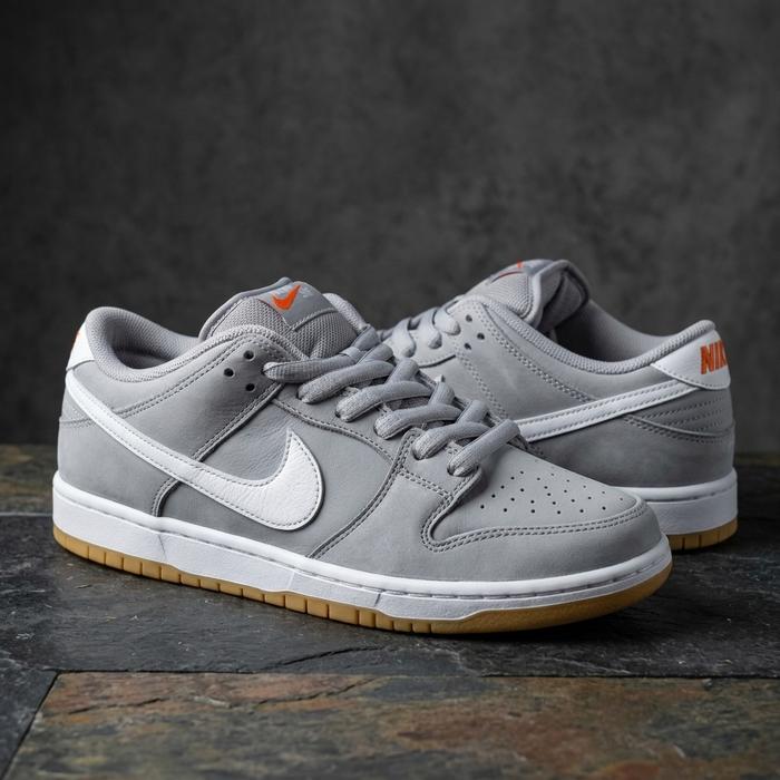 SB Dunk Low Pro Iso Wolf Grey Orange Label