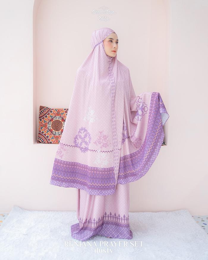 Mukena Renjana Prayer Set Dewasa By Zalifa bahan Premium Murah kekinian