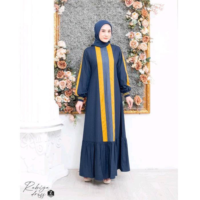 GAMIS RABIYA DRESS BY ZALIFA TERBARU EDISI LEBARAN