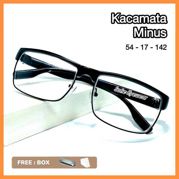 Kacamata Minus Pria Frame Sporty | Kacamata Minus -0.50 s/d -8.00 | Frame Kacamata Rabun Jauh