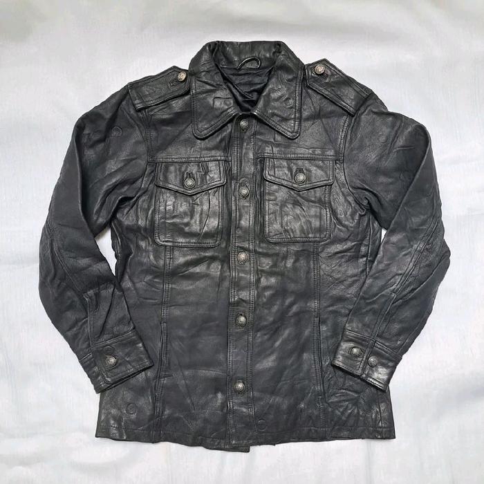 JACKET KULIT ASLI ABAHOUSE (AH) JACKET LEATHER PRIA