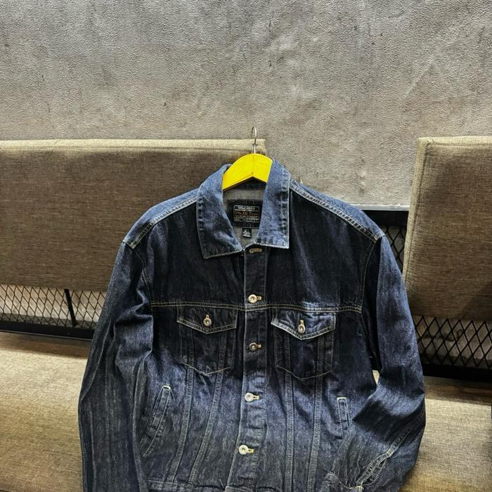Jaket jeans double pocket who au original Preloved