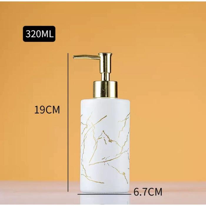Botol Sabun Aesthetic / Botol Sabun Cair Aesthetic / Tempat Botol Sabun Cair Bahan Kaca Mewah / Disp