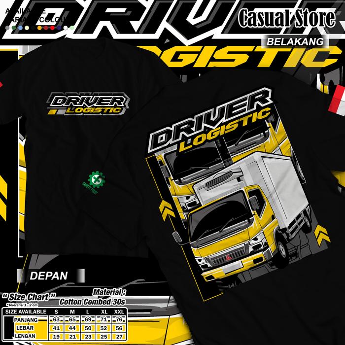 Kaos Truck Driver Logistic Terbaru - Kaos Truck Oleng - Kaos Truk Oleng
