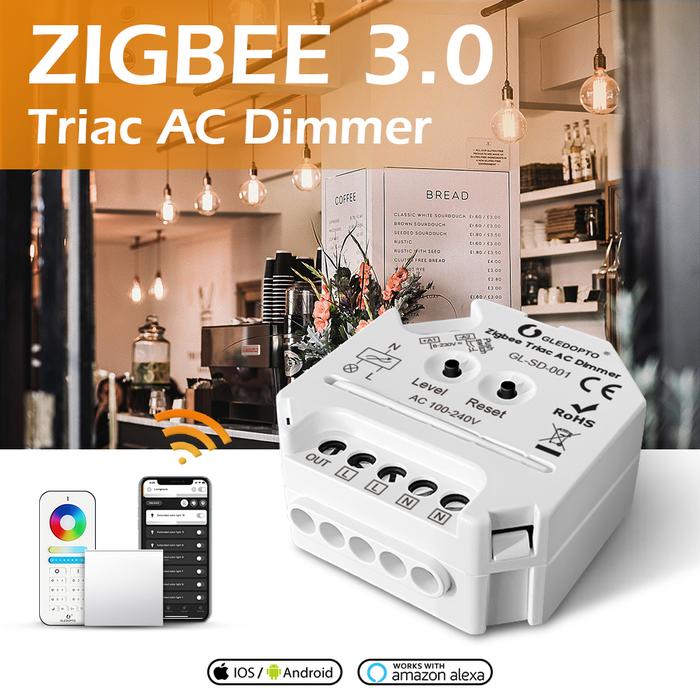 LED Dimmer Zigbee 3.0 Smart Home Triac AC Dimmer LED-Touch Control