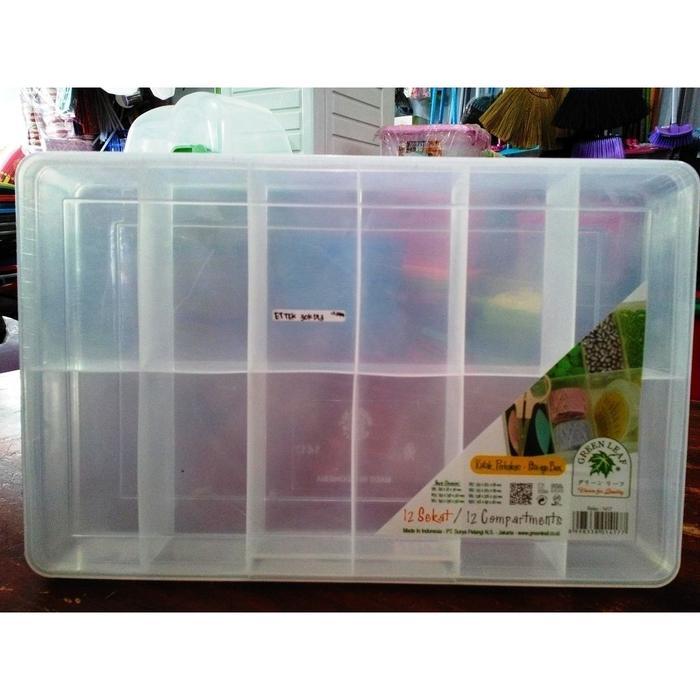 kotak aksesoris/ obat 12 sekat tebal Box Plastik reiko 1417 box sekat