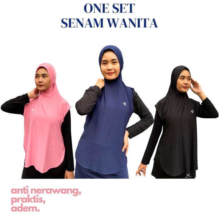 Setelan Senam Adem Elastis Adem Anti Nerawang 3 Size Slim Jumbo Super Jumbo BB 37 hingga 120 kg Olah