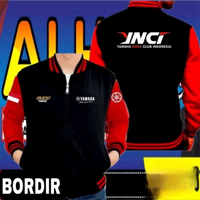 jaket bordir Yamaha Nmax club Indonesia jaket Yamaha Nmax club Indonesia jaket varsity Yamaha Nmax c