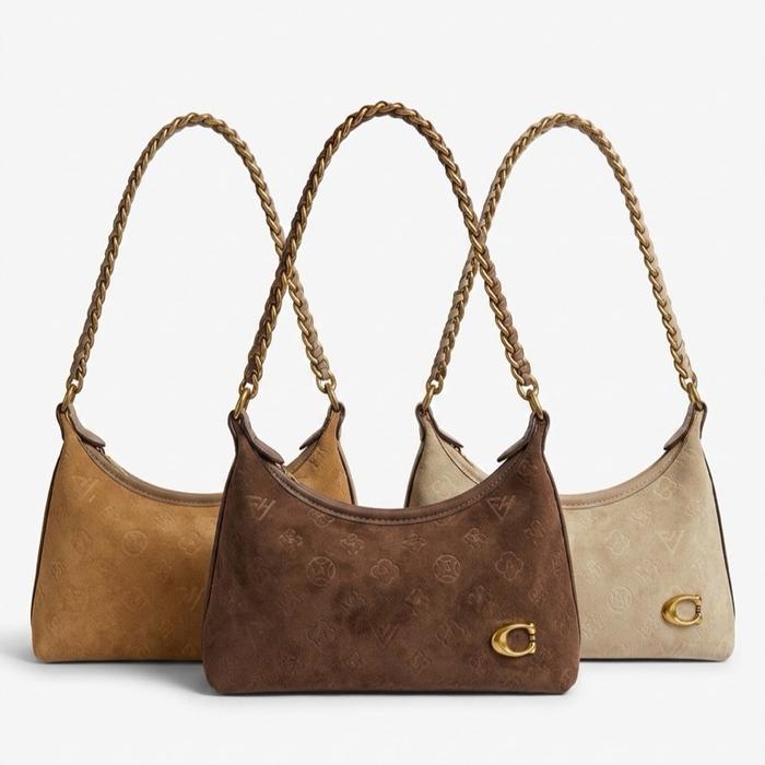 Tas Tangan Wanita dengan Tali Rantai - Warna Coklat, Coklat Tua, dan Krem - Desain Elegan dan Modern