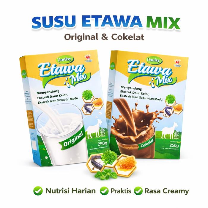 SUSU ETAWA DANISY 250GR ORIGINAL & COKLAT | SUSU KAMBING BUBUK CREAMY ENAK
