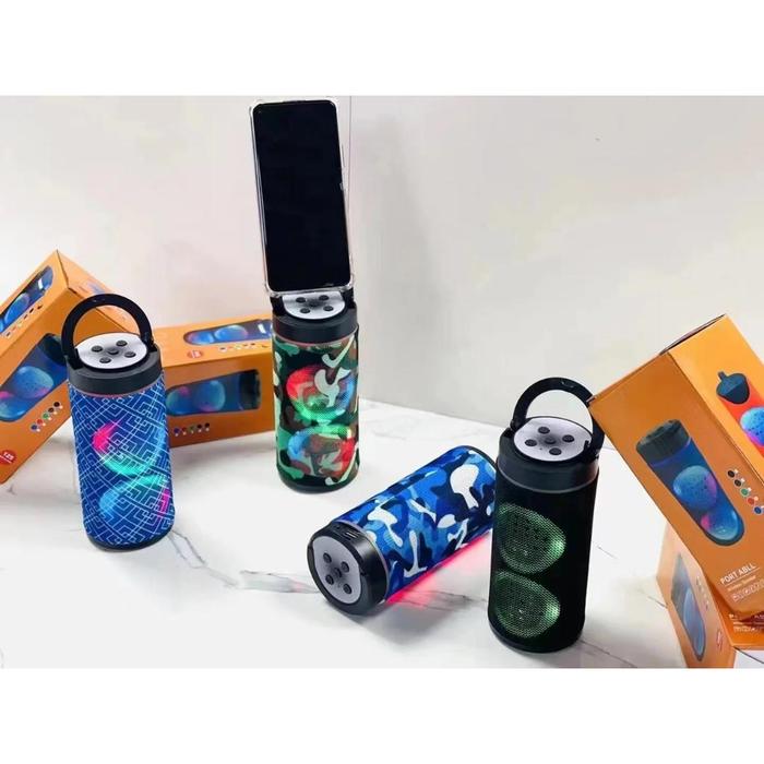 Speaker Bluetooth RGB Wireless Speaker Portable LED Nirkabel RGB