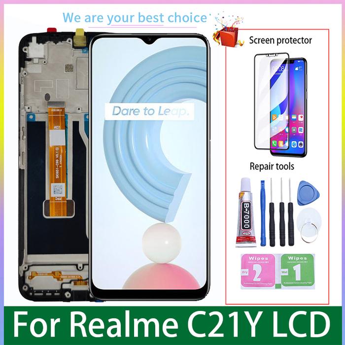 6.5" For Oppo Realme C21Y Display Original Lcd With Frame Touch