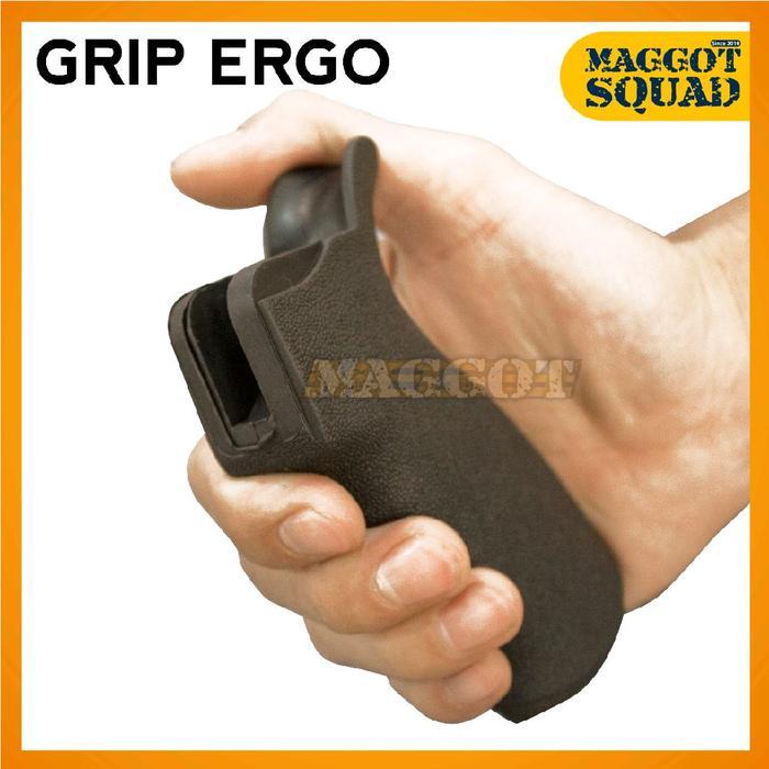 STOK TERBATAS !!!! GRIP KARET ERGO FOR PCP GBBR AIRSOFT AR M4 BASE IMPORT TERJANGKAU