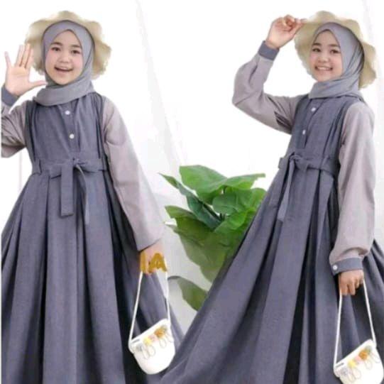 Gamis Anak kids Colection Kekinian Dress Muslim Syari