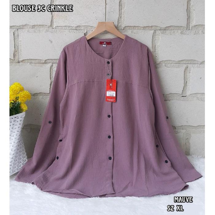 Kemeja Blouse 3C Crinkle Wanita