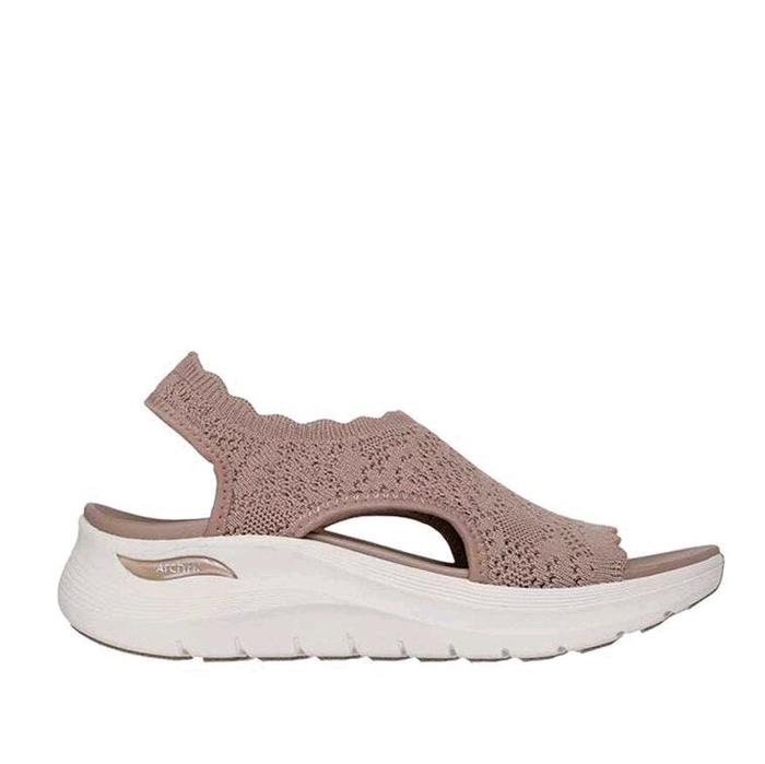 Sendal Skechers Arch Fit 2.0 Women's Sandal - Brown SKE164018MOC