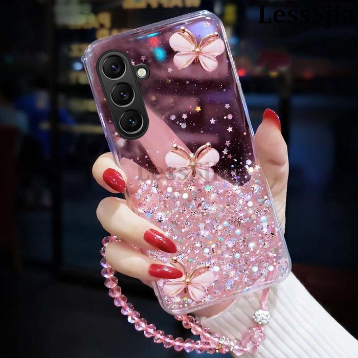 Phone cover Samsung Galaxy S24 FE 24 Ultra A16 A06 Galaxy S25 Ultra S25 Plus Back case Sparkling Sta