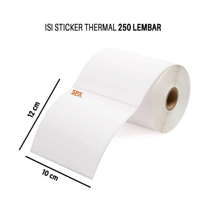 Kertas Thermal 100x150 Kertas A6 Thermal Kertas Sticker Direct Thermal 250 Pcs