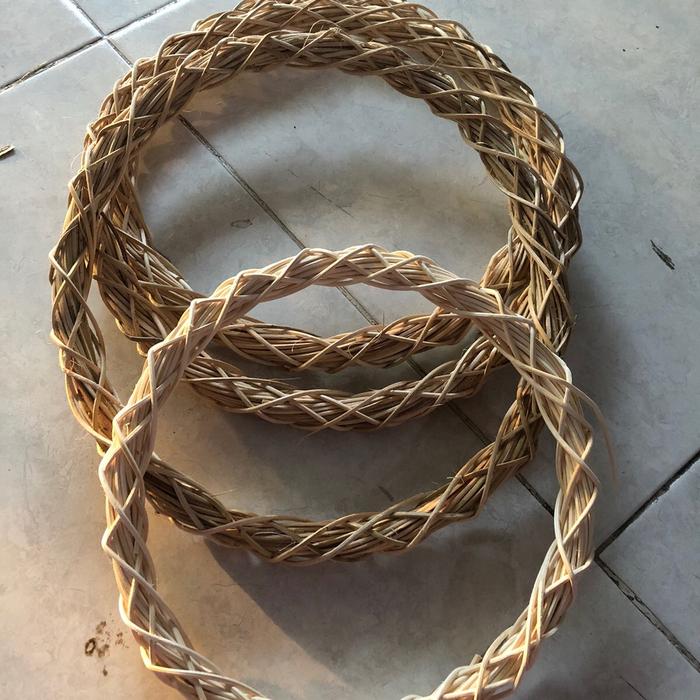 Rubby - Ring rotan hiasan dekorasi bunga lingkaran rotan
