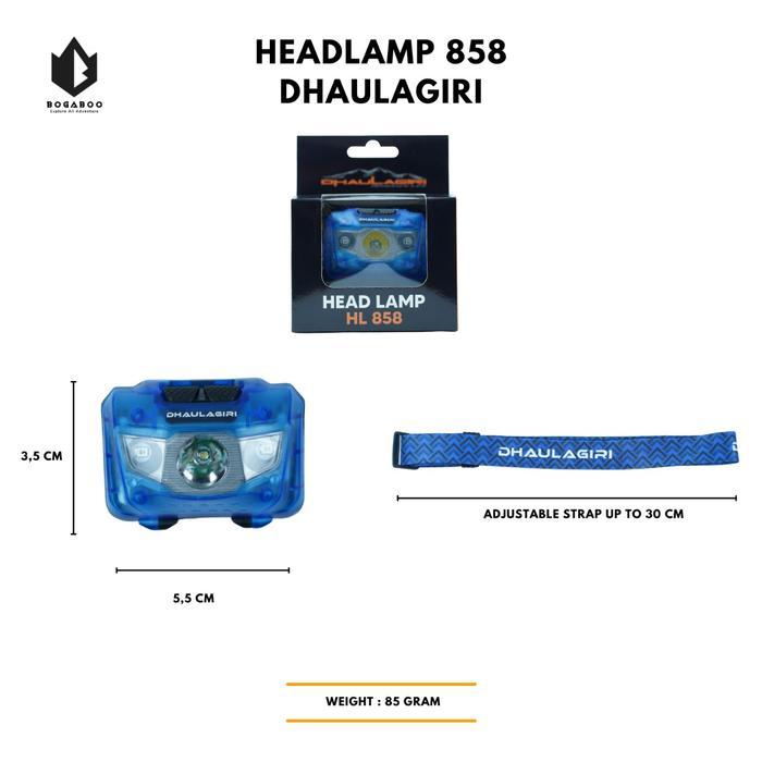 Eiger - BISA COD Headlamp Dhaulagiri 858 - Senter Kepala - Lampu Kepala Led