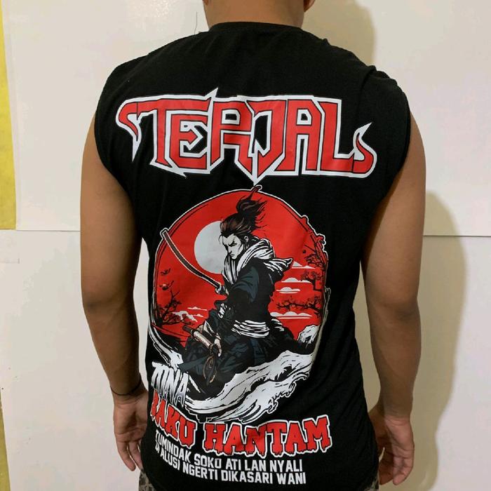 Singlet Terjal Baku Hantam Sablon DTF Desain Ronin Terbaru CA4