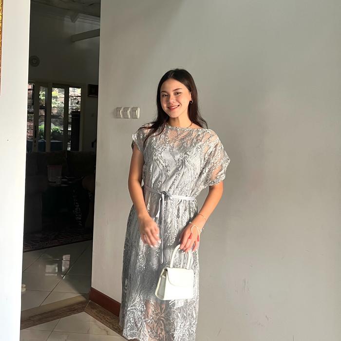Missnomi - Brielle Vol 2 Dress - Dress Wanita - Dress Pesta - Brokat Kondangan 2023 - Baju Kondangan