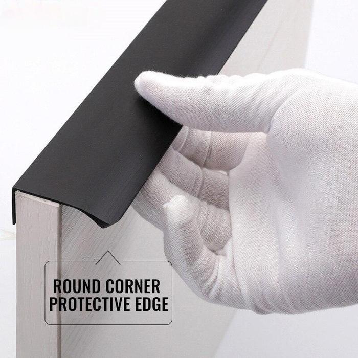 Handle Laci Minimalis Handle Tipis Tarikan Laci Lemari Hitam Handle Lemari Panjang Drawer Handle
