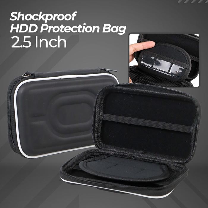 Softcase External HDD Hardisk 2.5 Inch Soft Case - Tas Hardisk HITAM