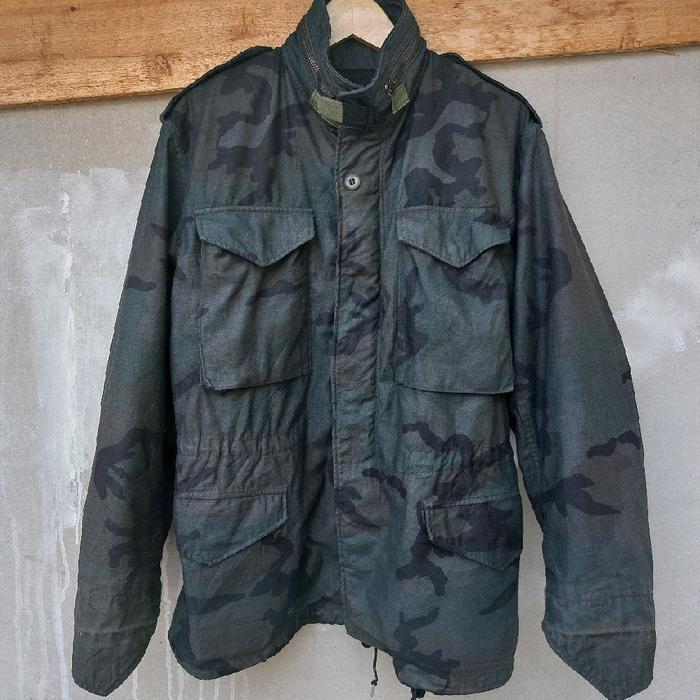M65 Field Jacket Woodland Camouflage Jaket Vintage US Army
