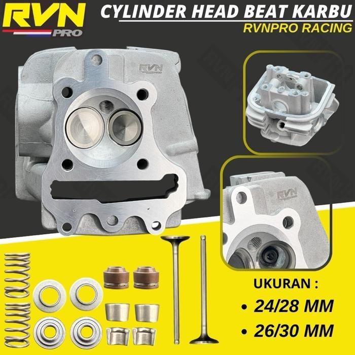 BLOK BLOCK CYLINDER HEAD RVN RACING BEAT KARBU SCOOPY KARBU SPACY KARBU KVY 24/28 26/30 MM ORIGINAL 