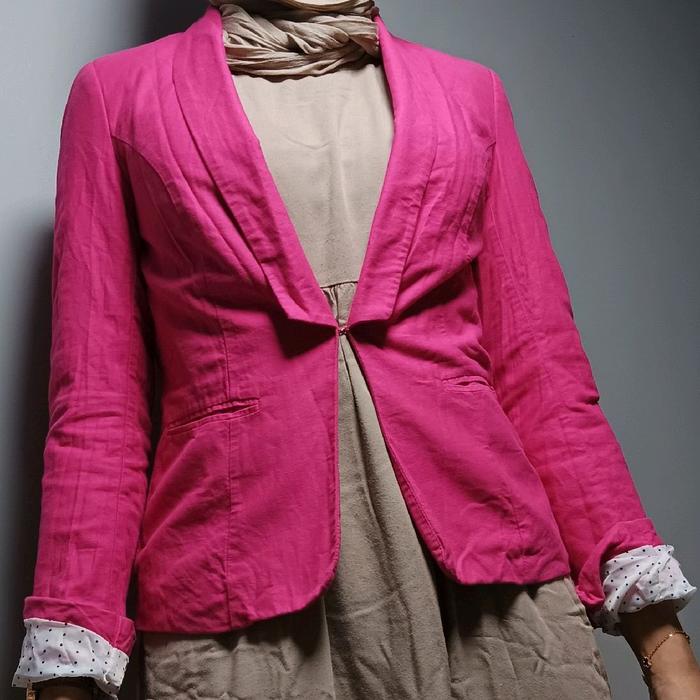 Preloved Blazer Pink Fuschia