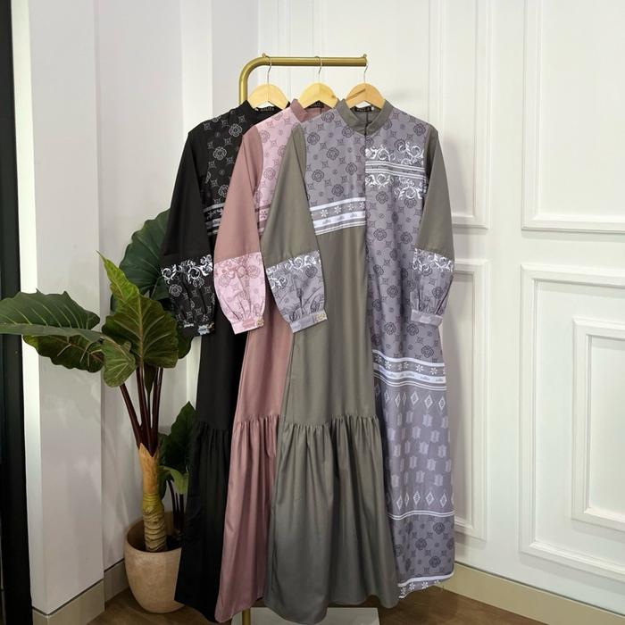 ZARINA DRESS ZALIFA Gamis Wanita Muslim Dewasa