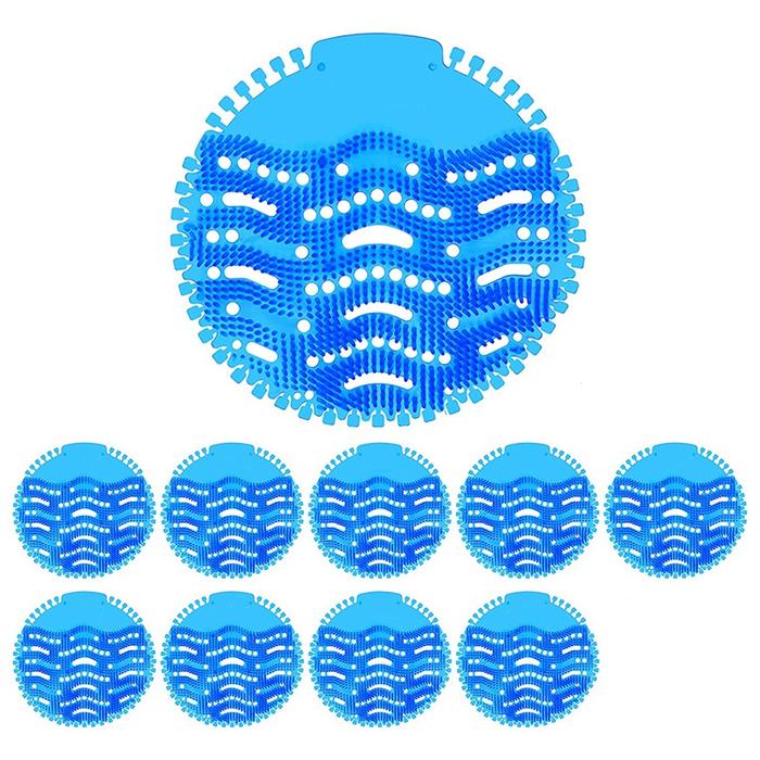 10 Pack Urinal Screens Deodorizer, Urinal Cake Long Bristle