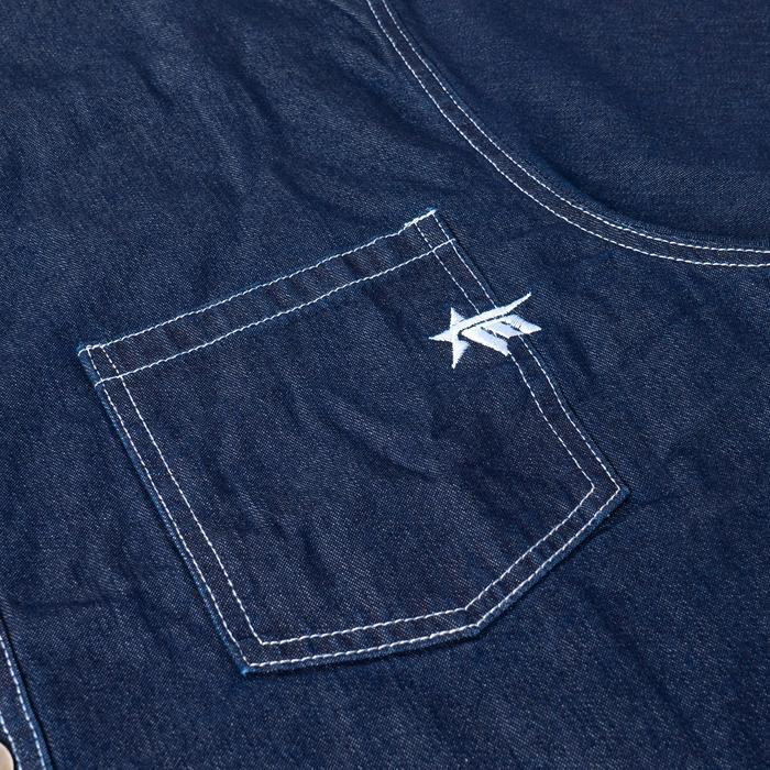Moxie Benjie Denim Boxy Shirt - Deep Ue